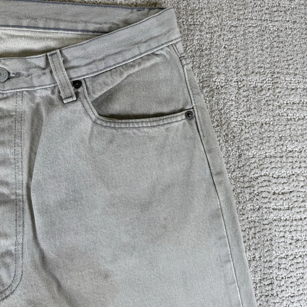 Vintage Levi's 501XX Men's 34x32 Original Fit Button Fly Gray Light Wash Jeans